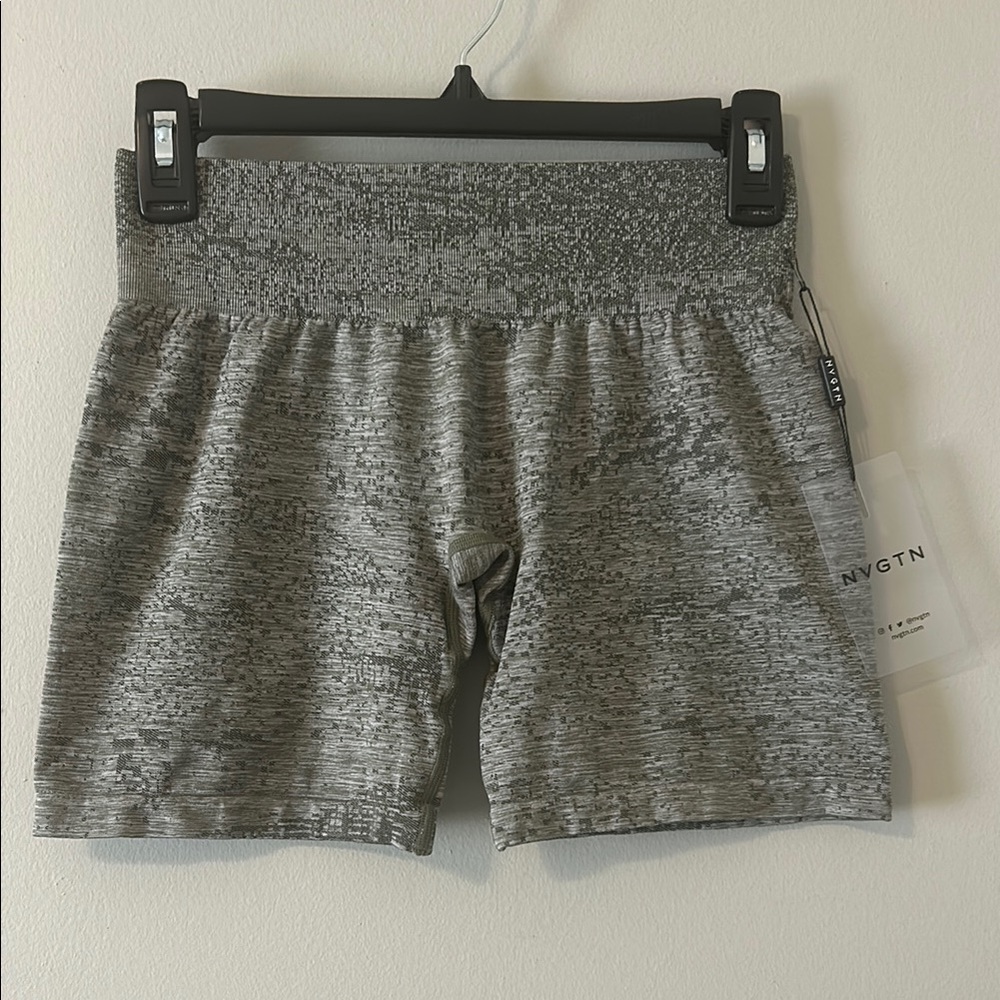 NVGTN Khaki Green Digital Seamless Shorts
